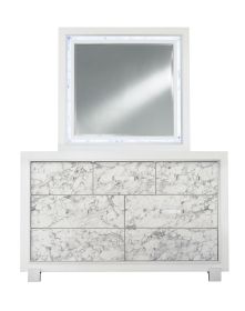 SKYE MARBLE WHITE MIRROR